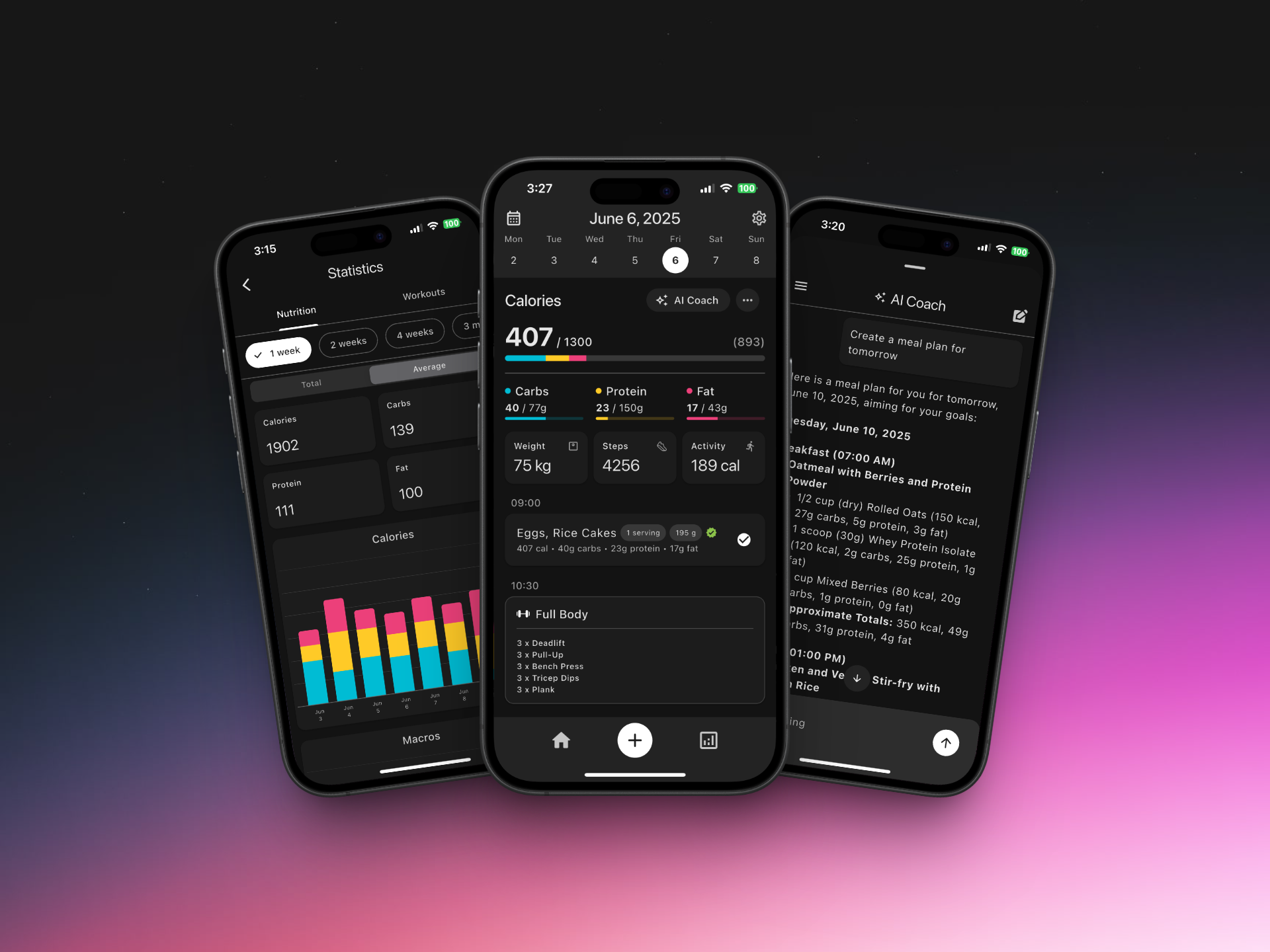 Eat & Lift App