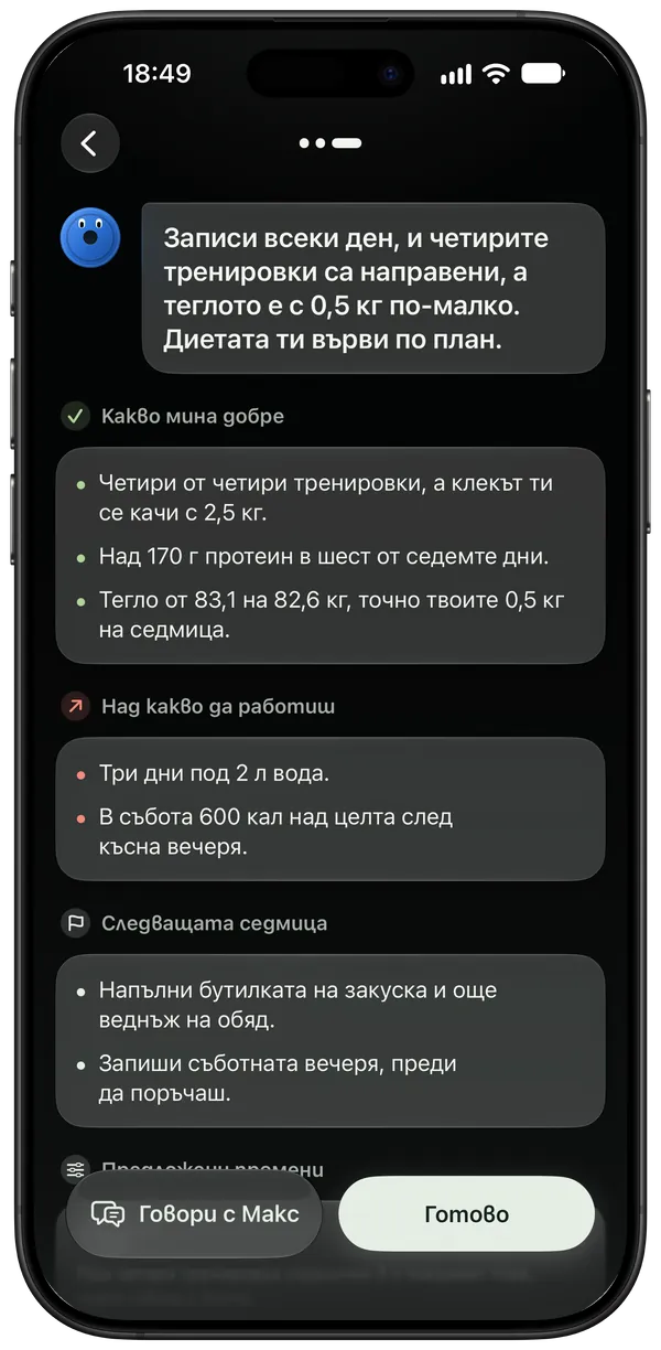 Седмичен преглед: какво мина добре, върху какво да поработиш, следващата седмица